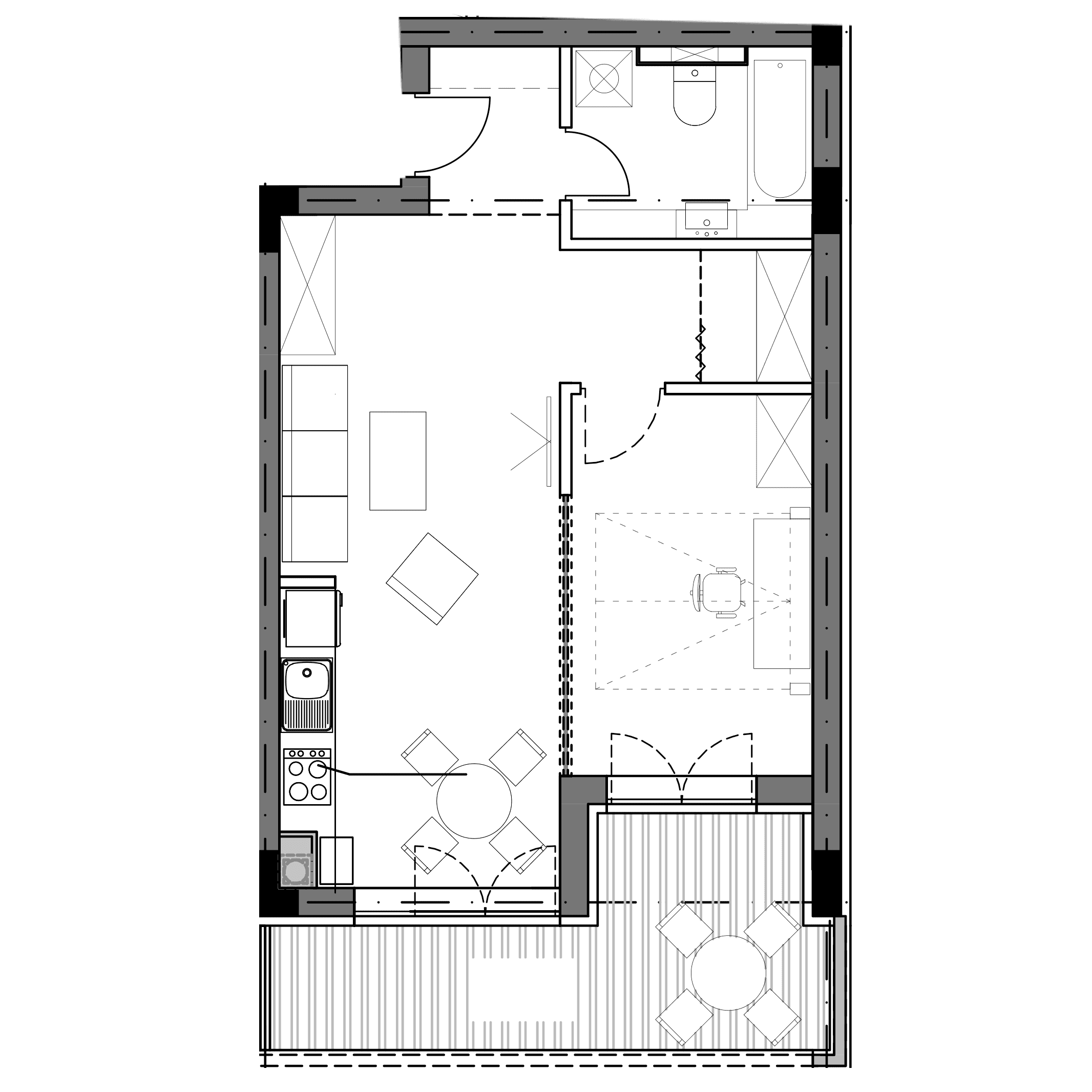 Plan apartament B7-E1-03