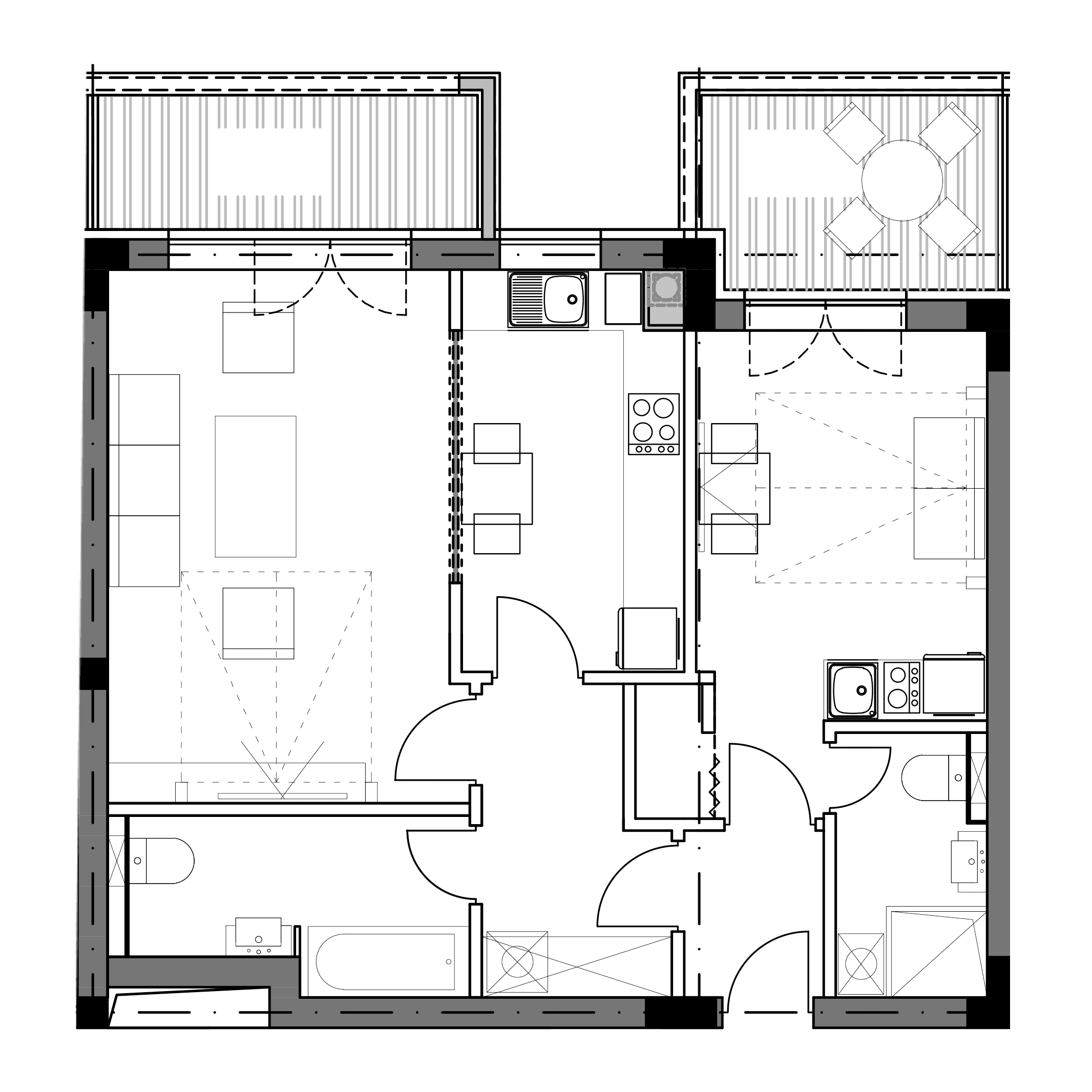Plan apartament B7-E1-01