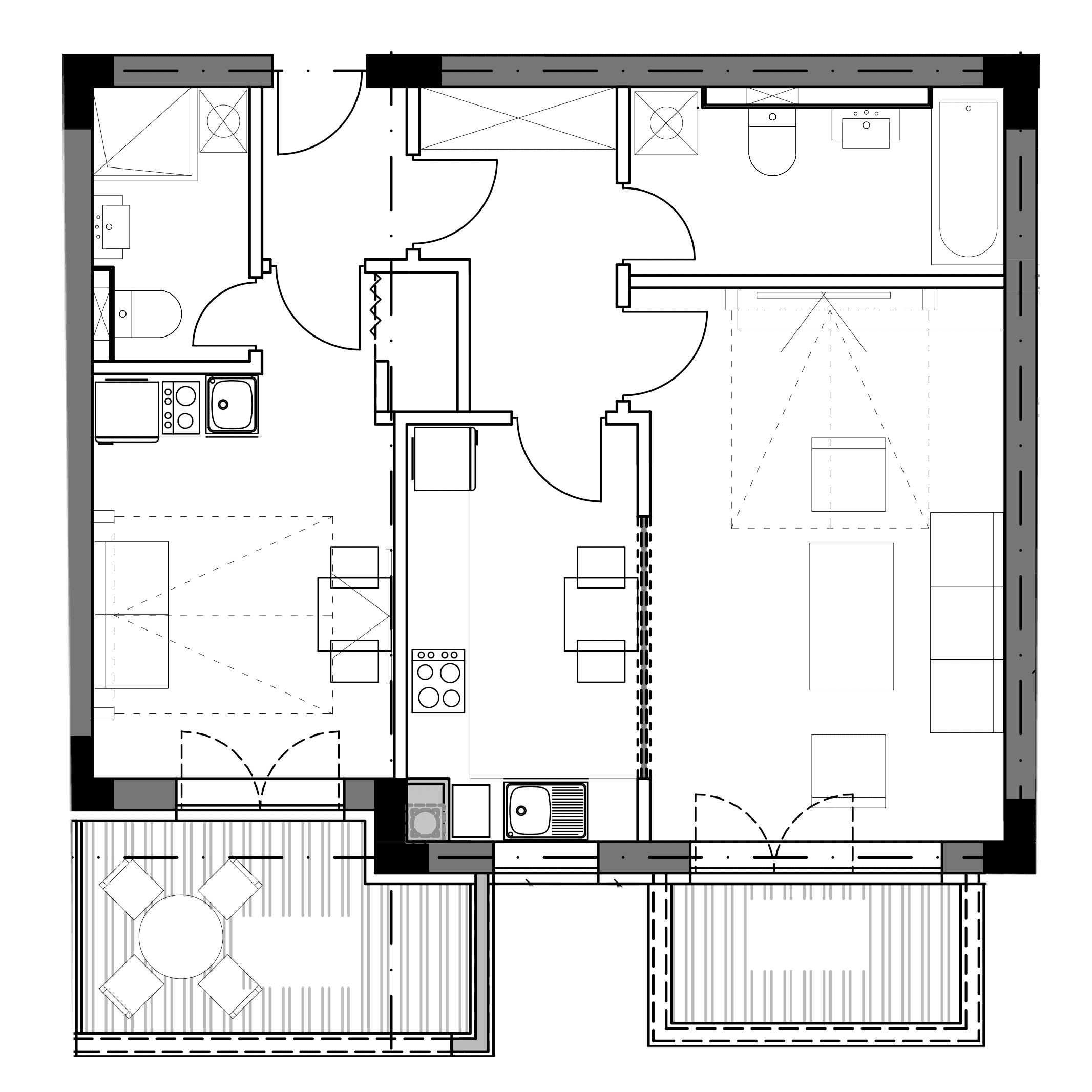 Plan apartament B7-E1-05