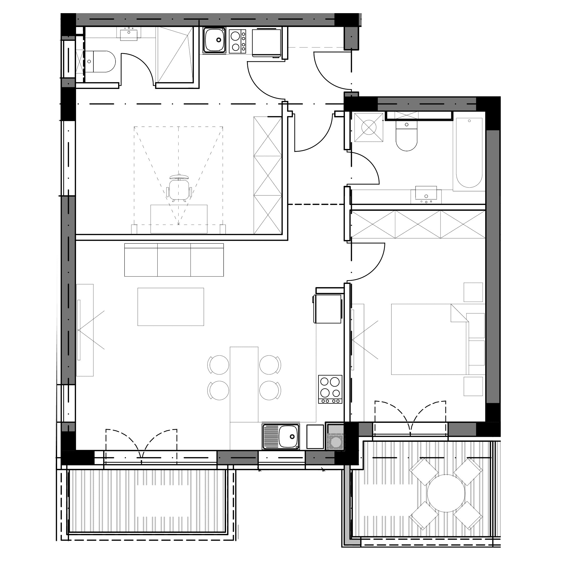 Plan apartament B7-E1-06