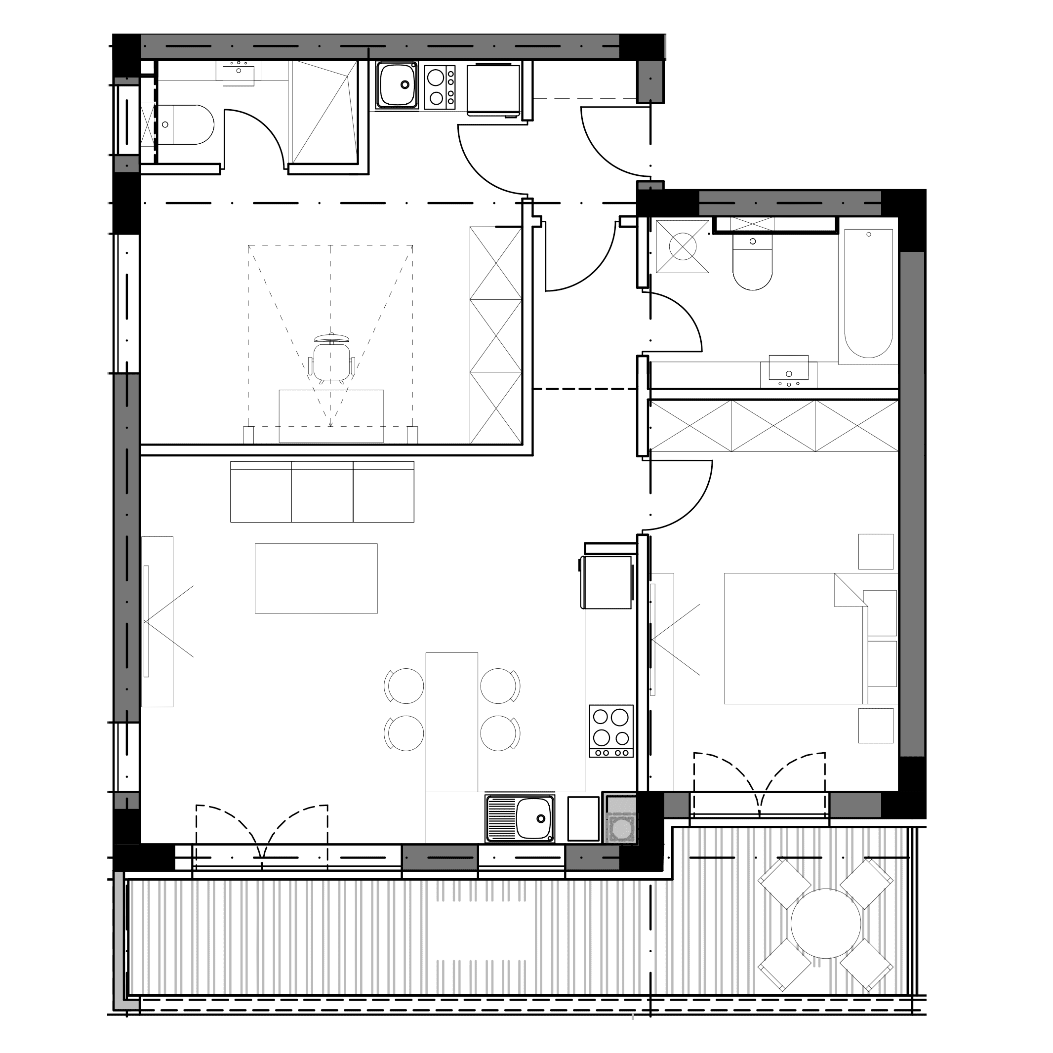 Plan apartament B7-E2-06