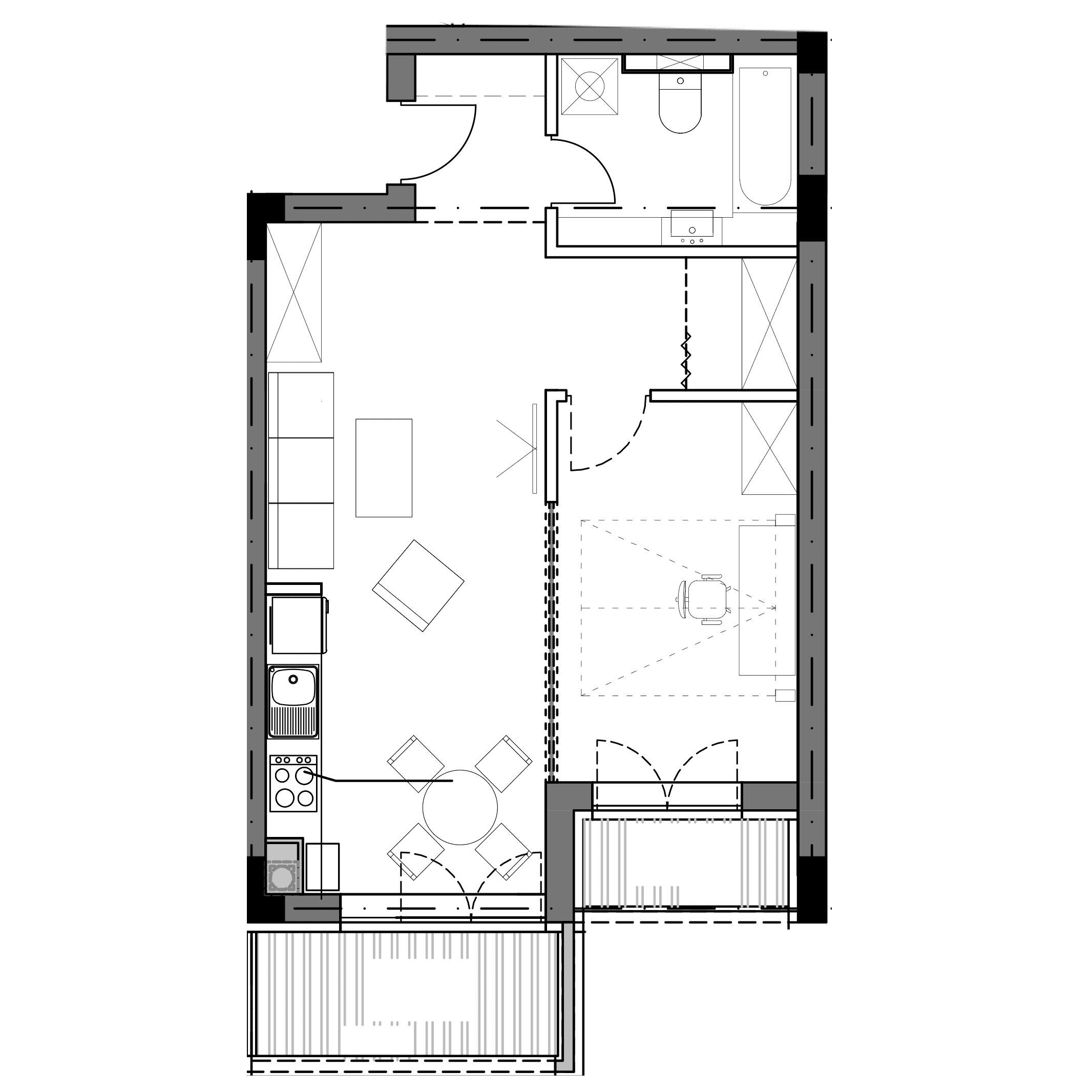 Plan apartament B7-E3-03