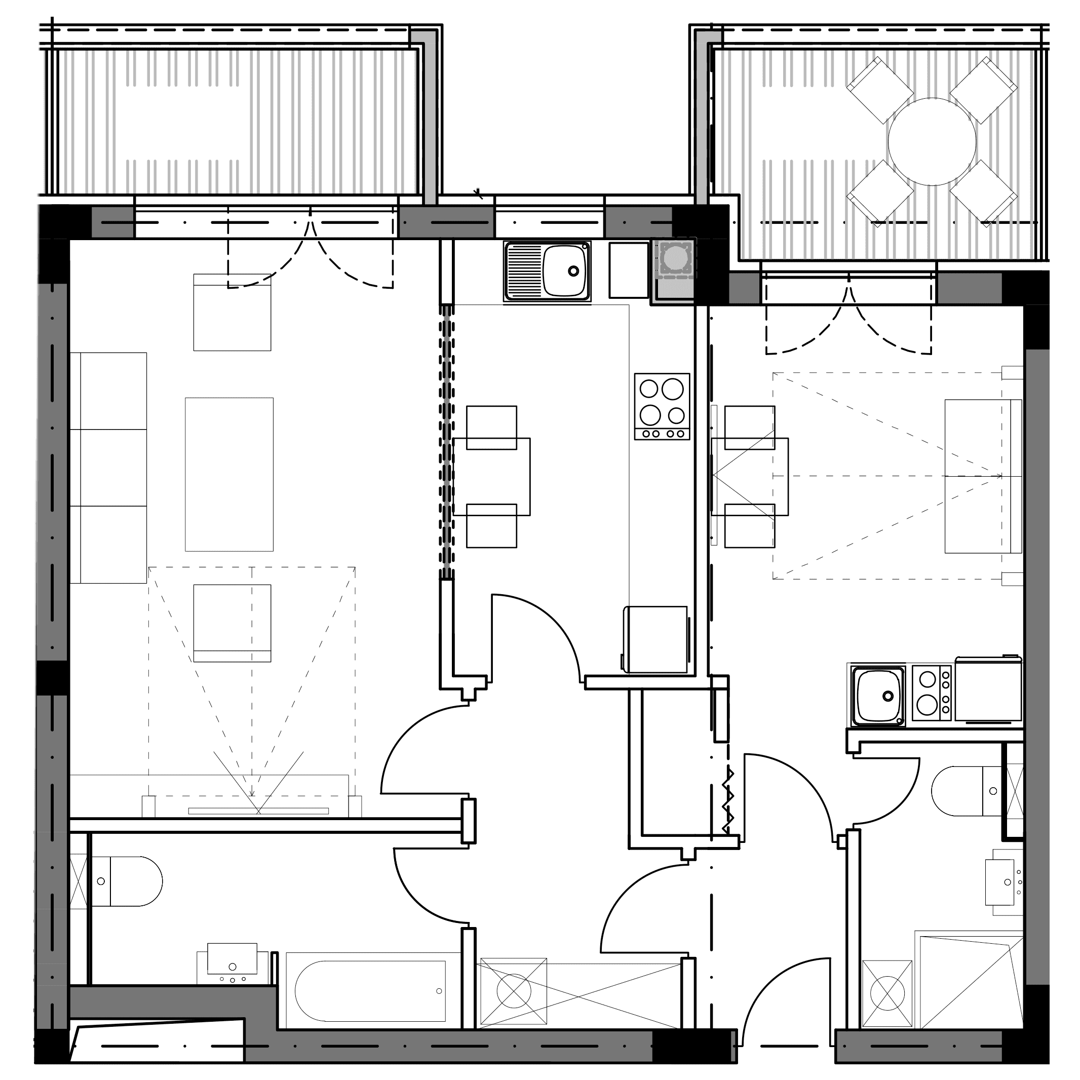 Plan apartament B7-E4-01