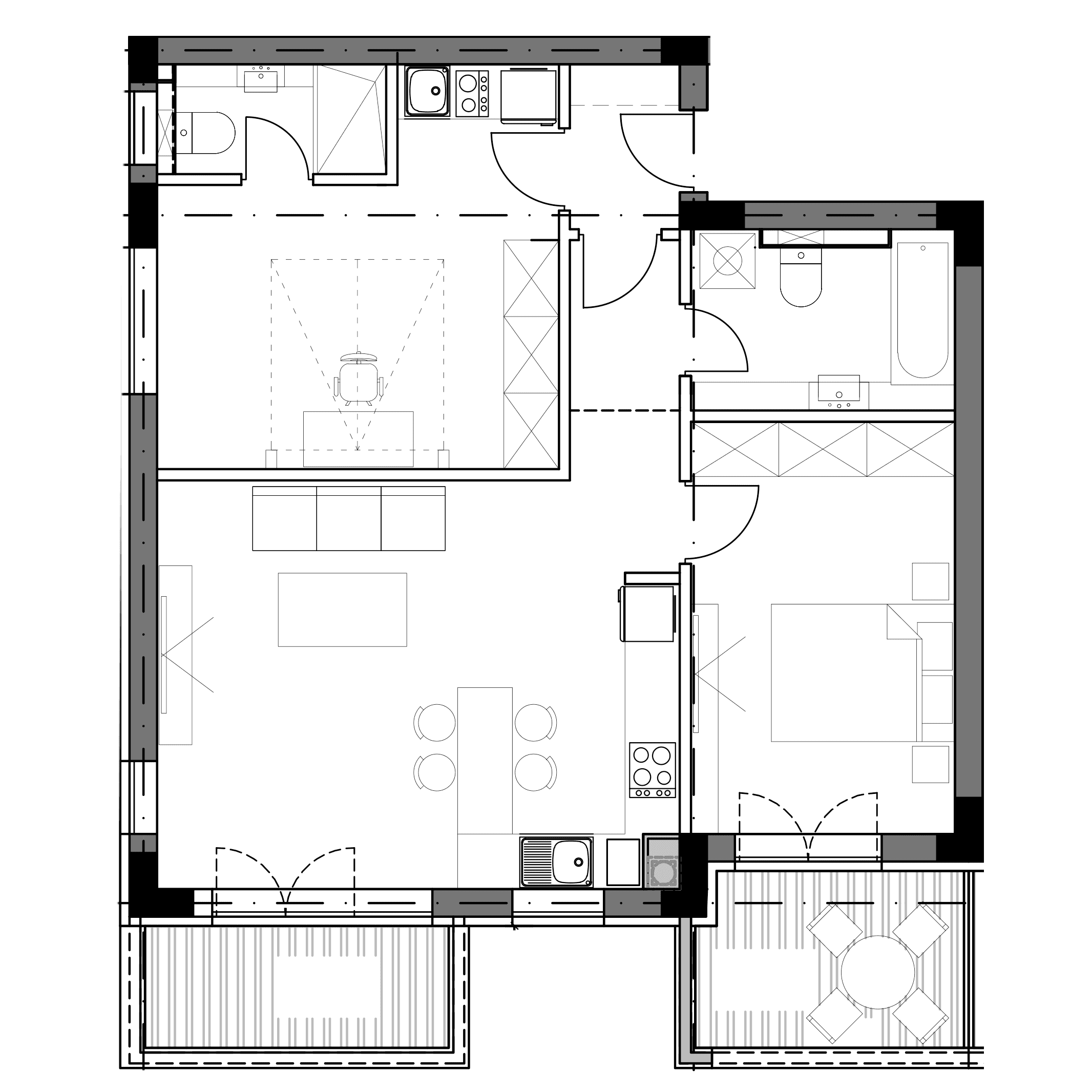 Plan apartament B7-E4-06