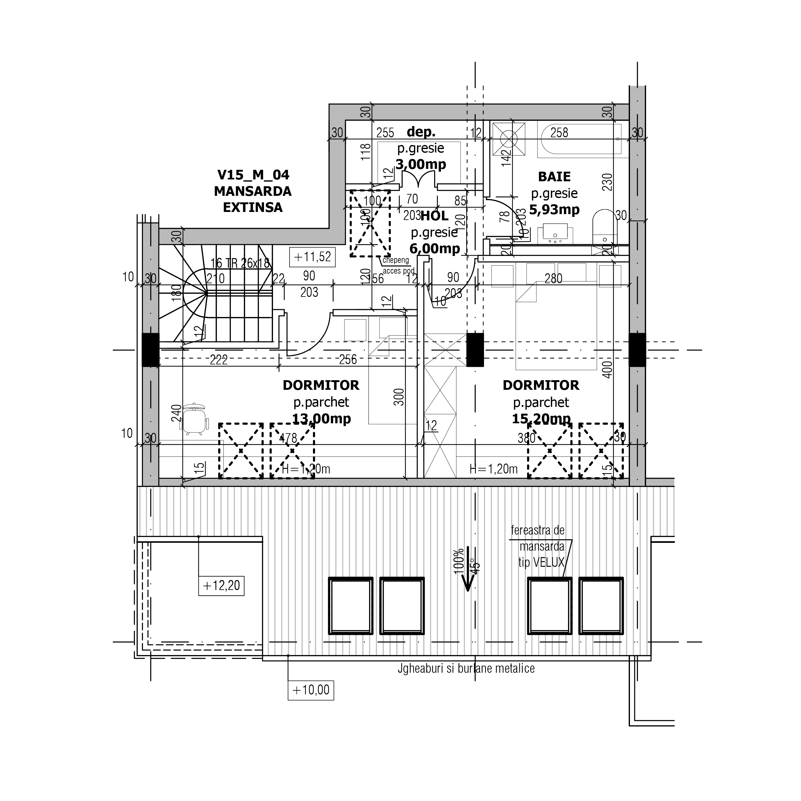 Plan apartament V15-M-4