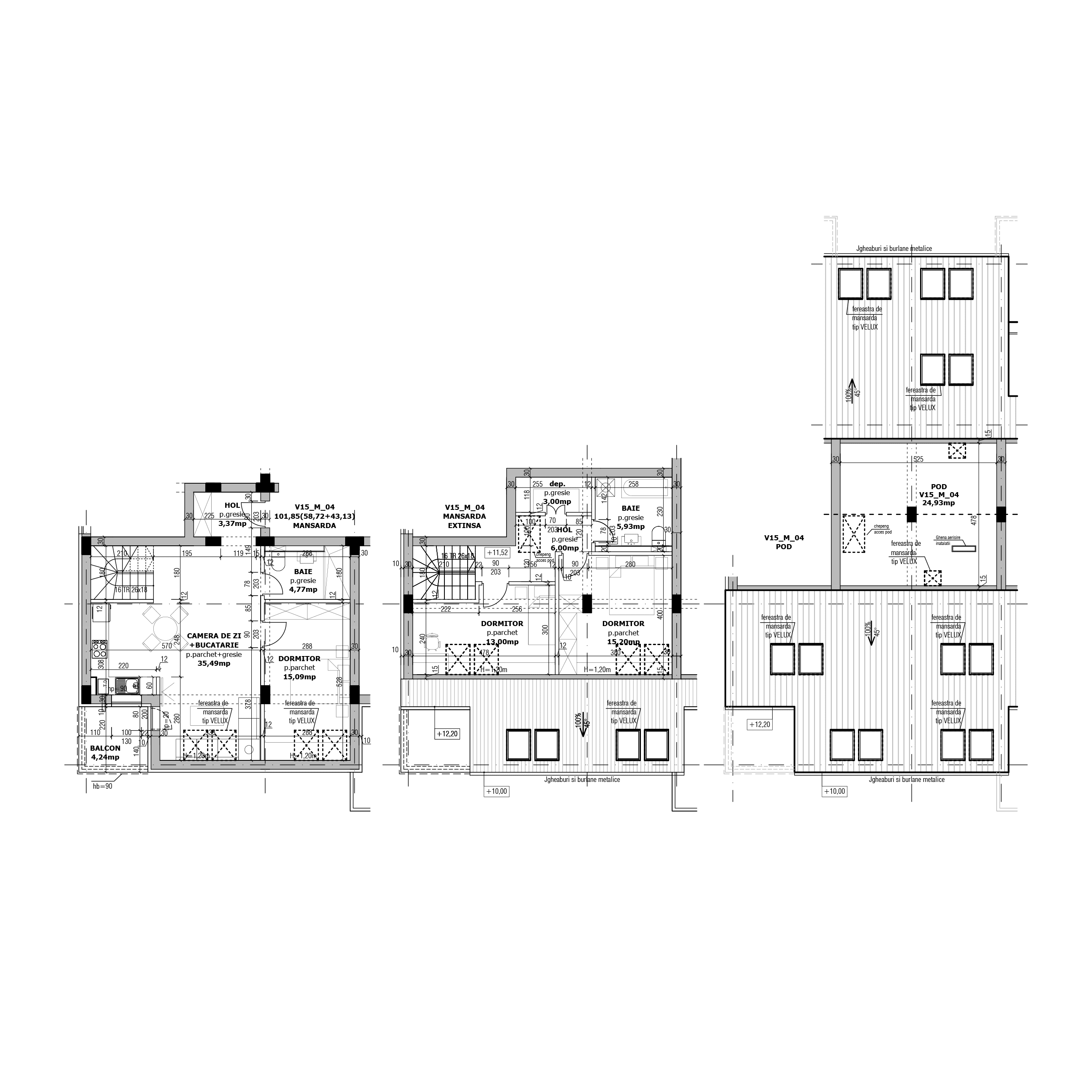 Plan apartament V15-M-4